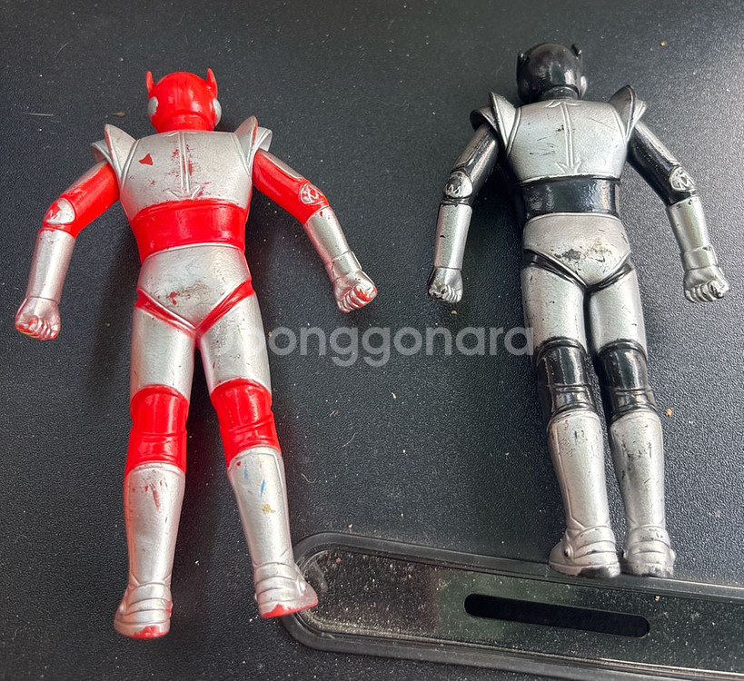 지구용사 벡터맨 레드 블랙 건담 3개 희귀 피규어 고전--1