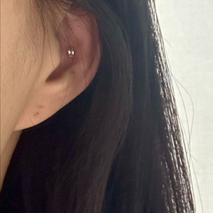 마퀴즈컷 ㄲㅗ냑 다이아 피어싱 14k