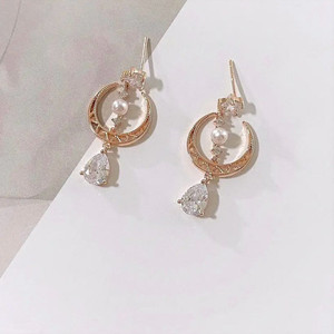 유니크드롭귀걸이 은침