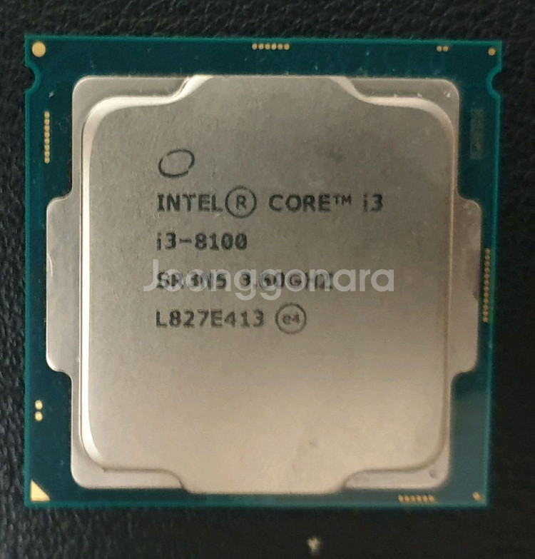 인텔 cpu i3 8100--0