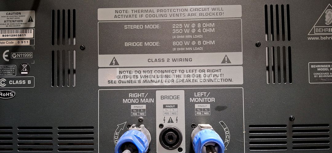 BEHRINGER PMP 2000 germany--5