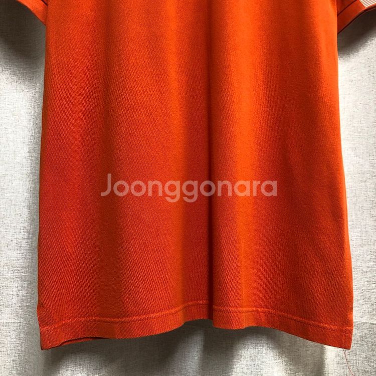라코스테 오렌지 반팔 피케 카라티 (사이즈 4)--8