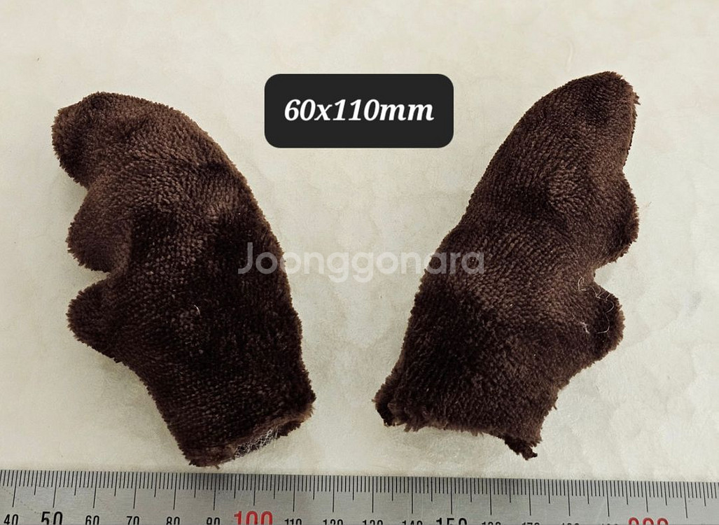 봉제장식 사슴뿔 34개 일괄--1