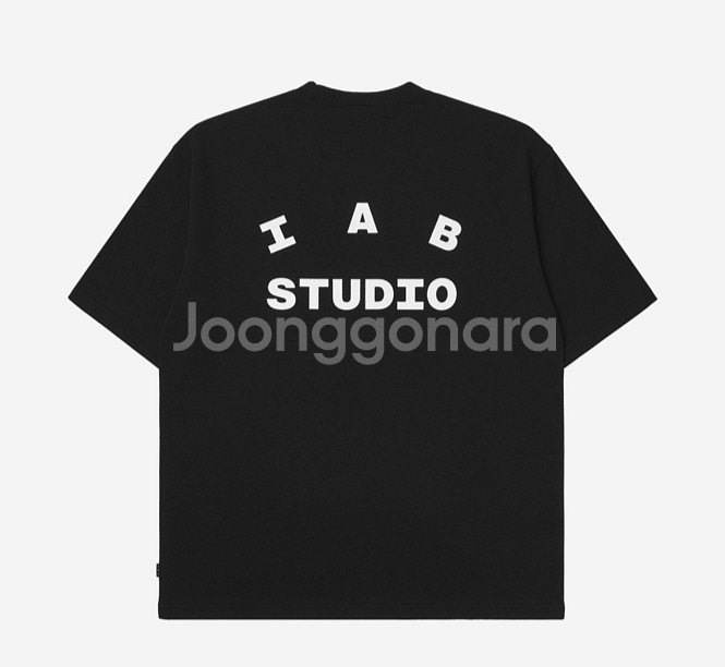 아이앱 스튜디오 티셔츠 블랙/스카이블루 XL--1