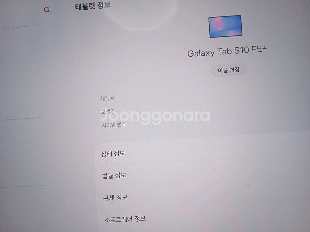 ss급 s 10 fe plus 태블릿 급처합니다--2