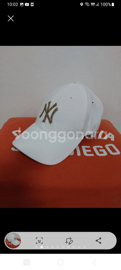 여성 MLB 큐빅 로고 야구모자, 볼캡 (한정판)--1