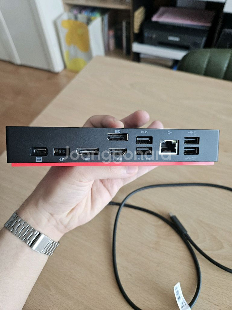 레노버 ThinkPad 범용 USB-C 도킹스테이션--1