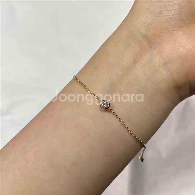 새상품/ 비쥬레브 14k 3부 랩다이아 팔찌--0