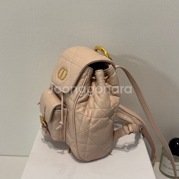정품 디올 카로 스몰 백팩 파우더핑크--7