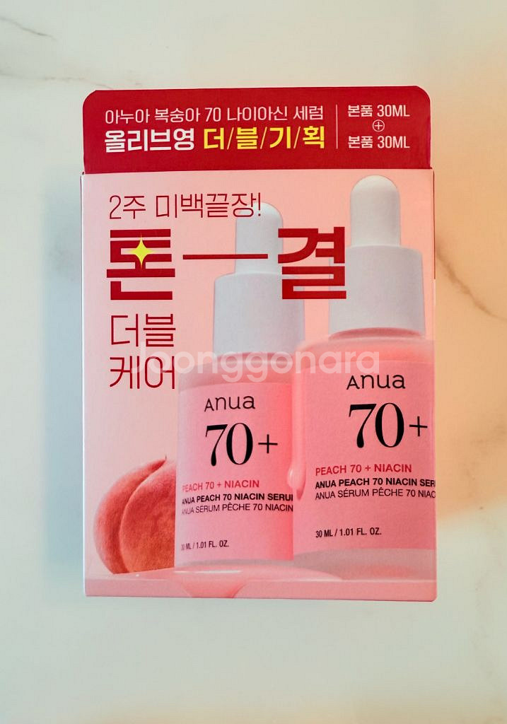 아누아 복숭아 70 나이아신 세럼 30ml 2개입--0