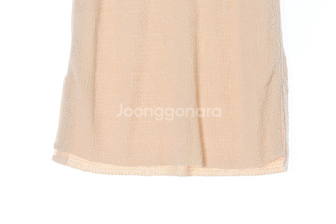 [S]타임 린넨77% 베이지 브이넥 민소매 니트 베스트--3