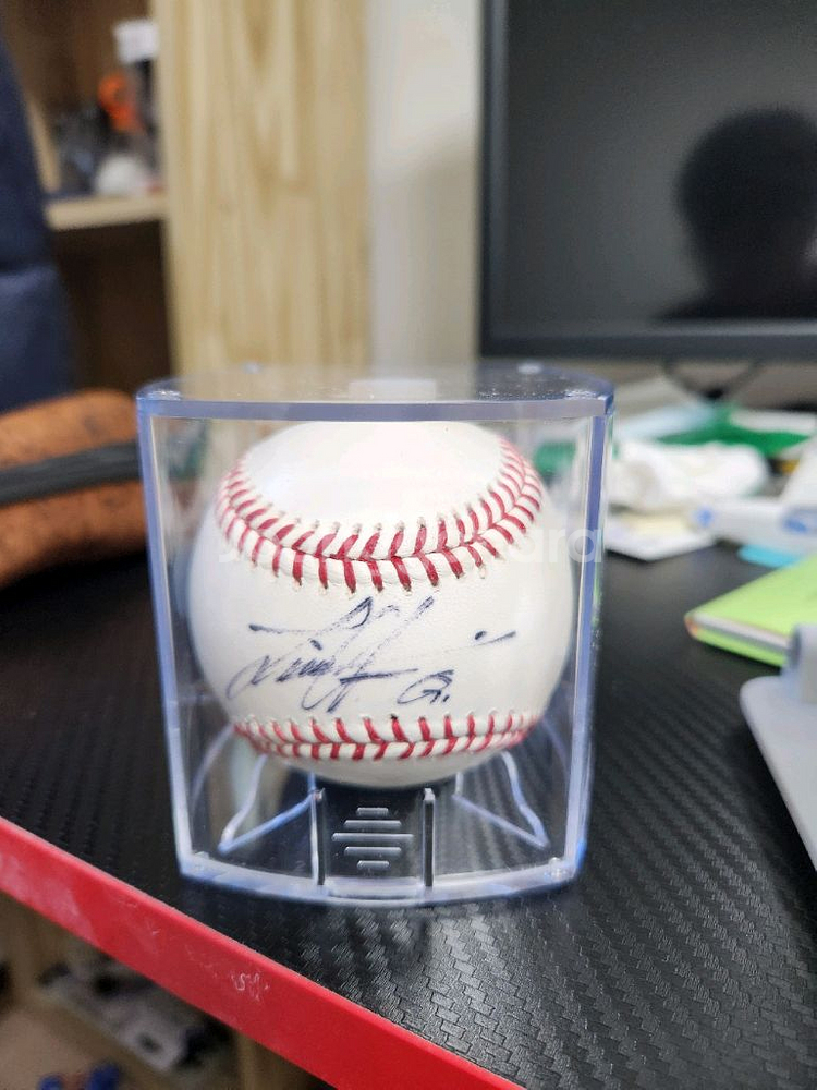 최지만 사인볼(MLB 공인구)--0