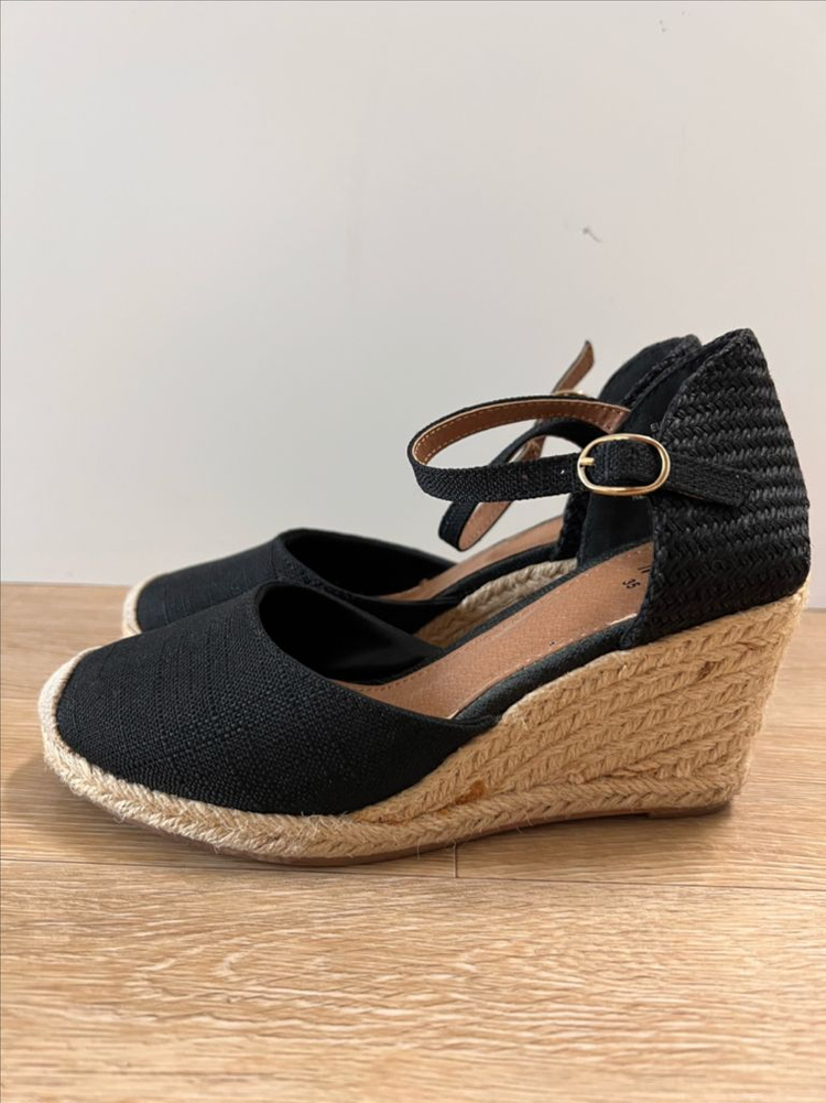 H&M 에스빠드류 웨지 35--1