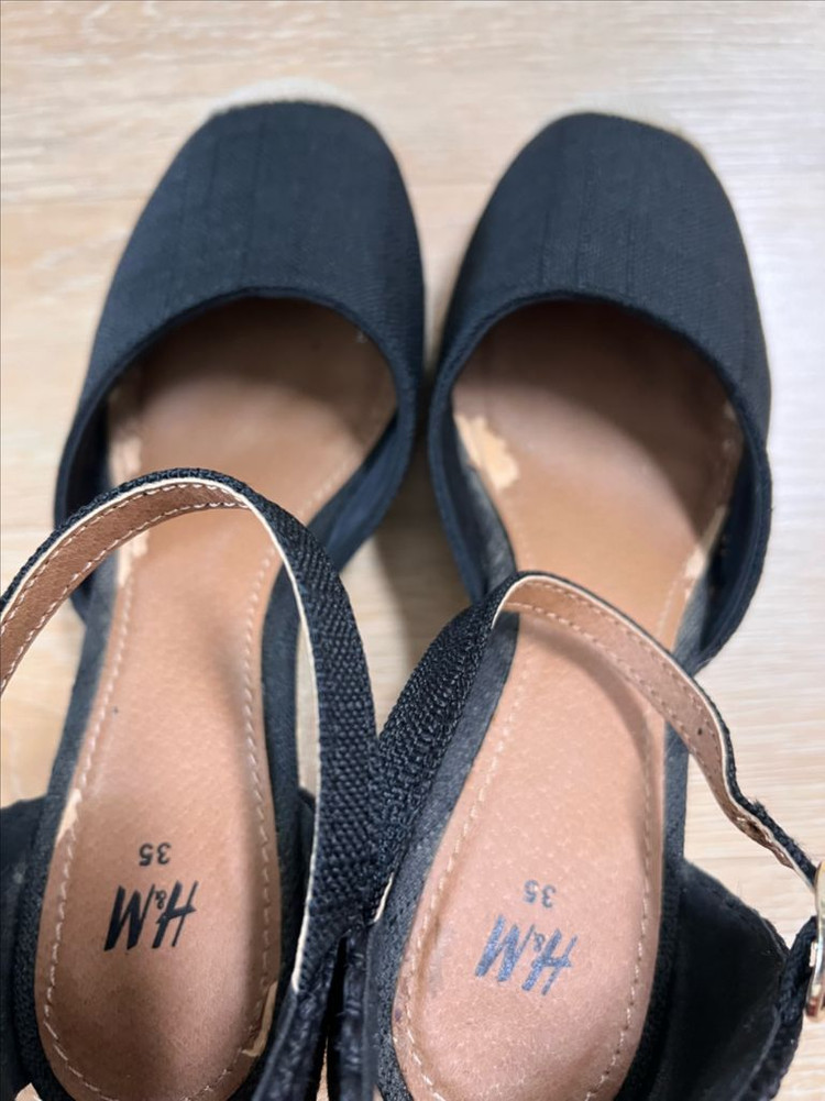 H&M 에스빠드류 웨지 35--3