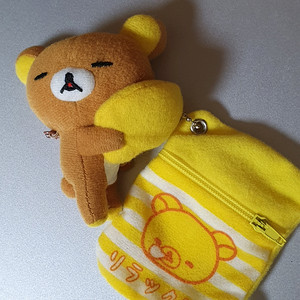 자는 리락쿠마 침낭 인형 키링