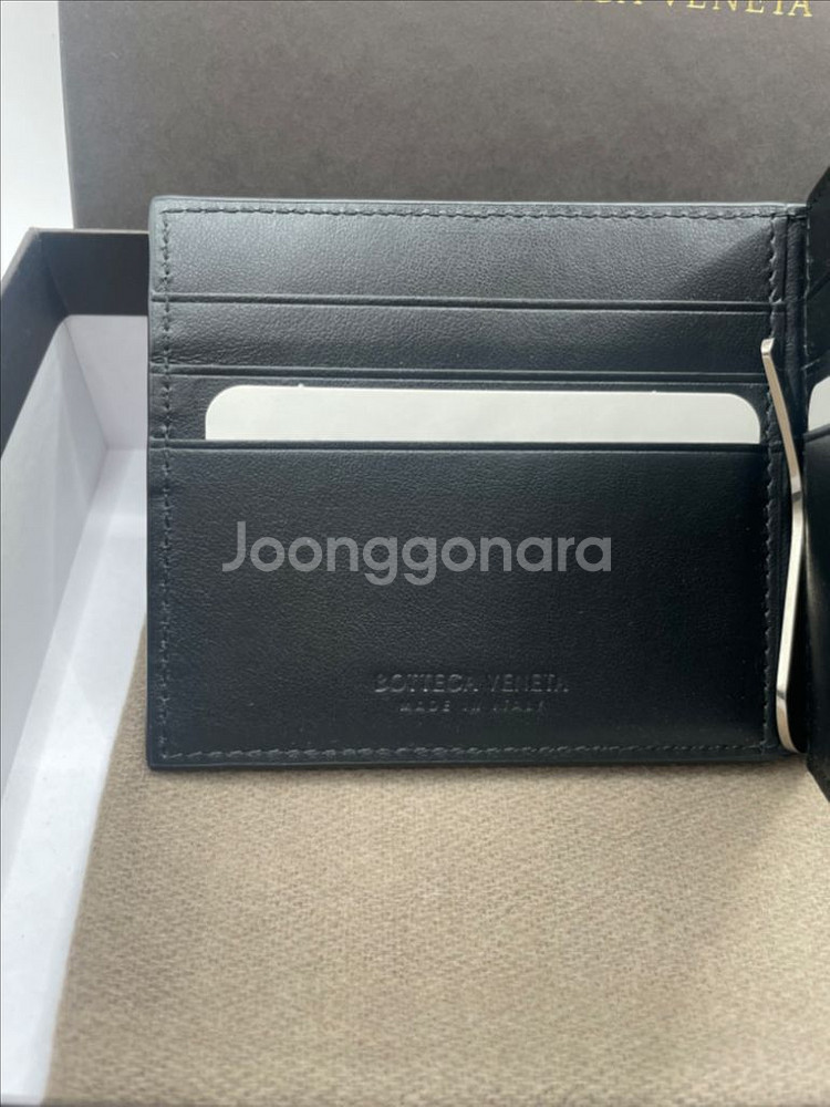 (S급) 보테가베네타 인트레치아토 머니클립 반지갑--6