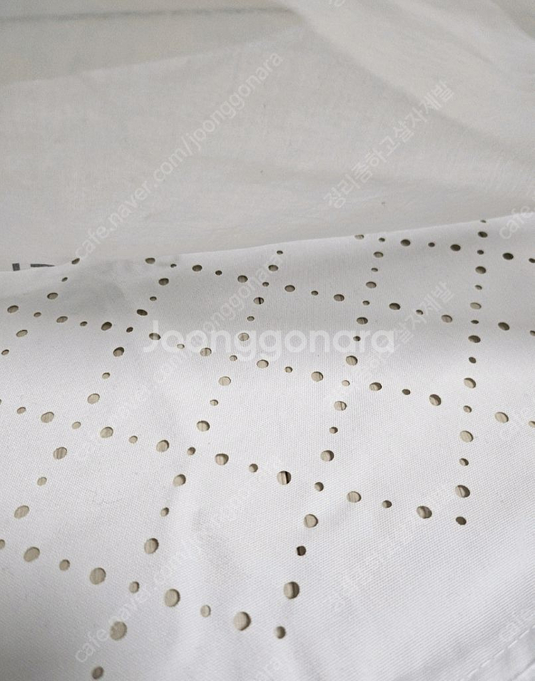 정품) 샤넬 빅 사각 화이트 면 파우치 (코스메틱)--3