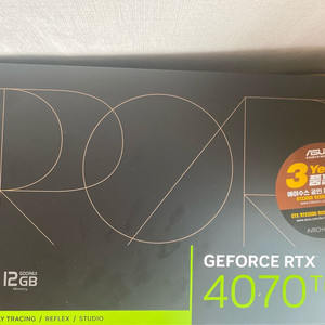 ASUS RTX 4070 Ti ProArtOC(미개봉)