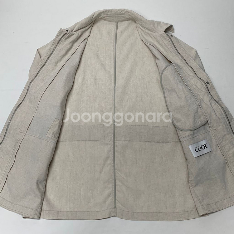 COOR 쿠어 오버핏 린넨 자켓 (L)--5