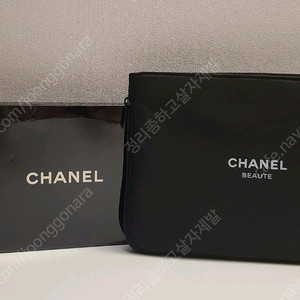 정품) 샤넬 블랙 확장 파우치 (코스메틱)