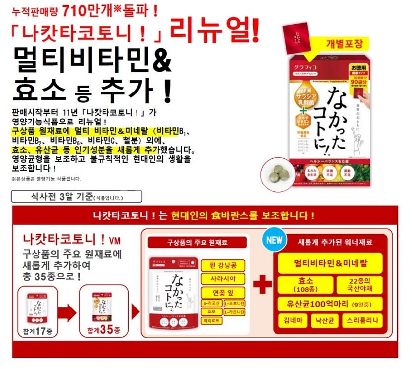 신제품택포 ]나캇타코토니 × 3박스--3