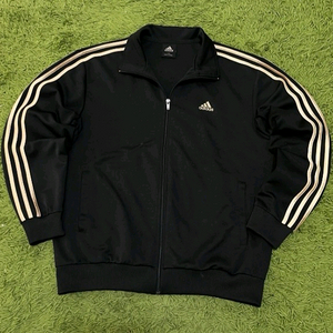 아디다스 금장 블랙 트랙탑 져지집업 105/XL
