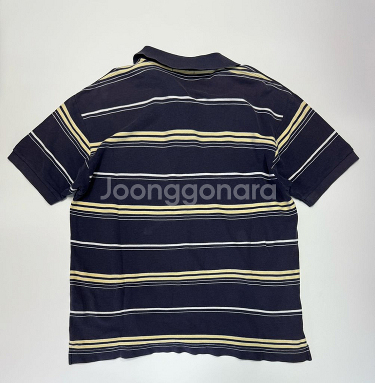 노티카 스트라이프 반팔 카라 티셔츠 L--1