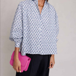 마쥬 모노그램 프린트 셔츠