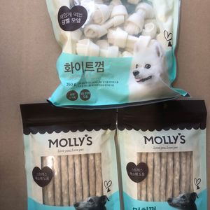 강아지 간식 사료 MOLLY'S 몰리스 껌. 먼치껌2개