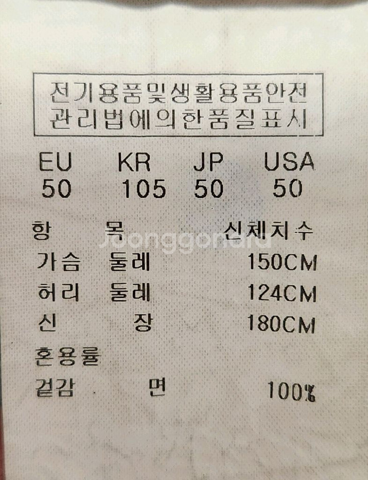 송지오옴므 21ss 데님 파카 105-110--8