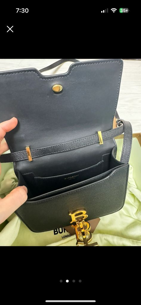 버버리 그레이니 레더 tb백 미니 숄더백 크로스백--1