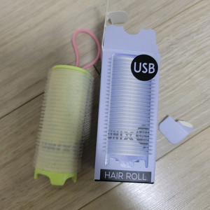 유닉스 32mm usb 충전 헤어롤 앞머리