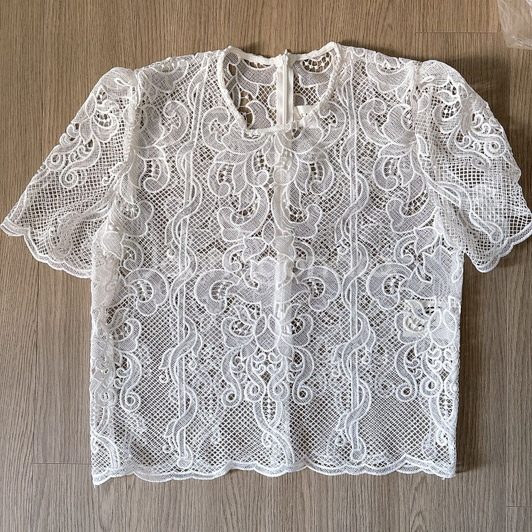 1회착용/ 페이우 블라우스 + 페이우 머메이드 레이스--3