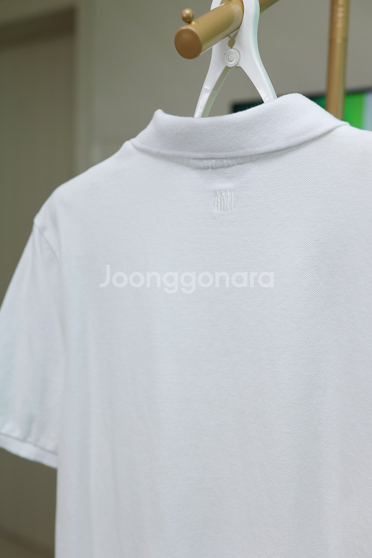 아미 하트로고 클래식 반팔 폴로티 L 공용--6