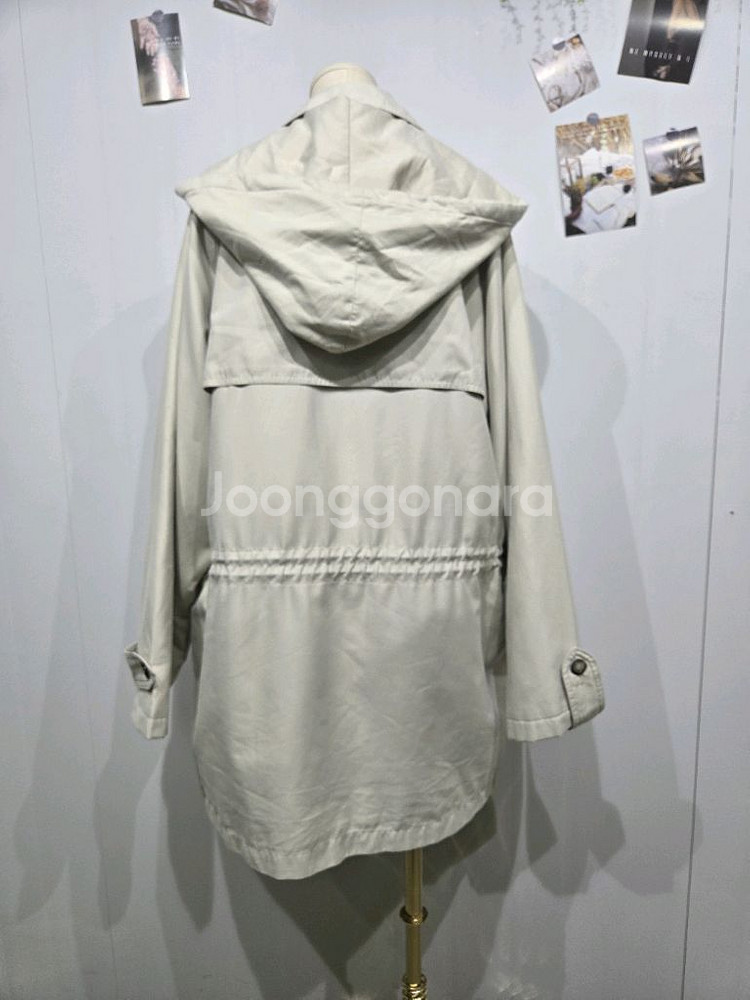 꾸레쥬 트렌치 코트 자켓 야상 후드--3