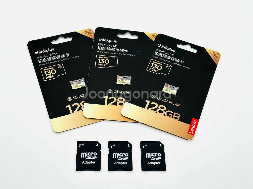 미개봉 128GB 레노버 정품 급속 마이크로 SD카드--0