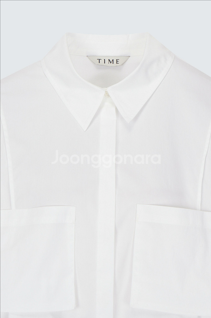 2025년TIME 패치 포켓 크롭 셔츠 55--6