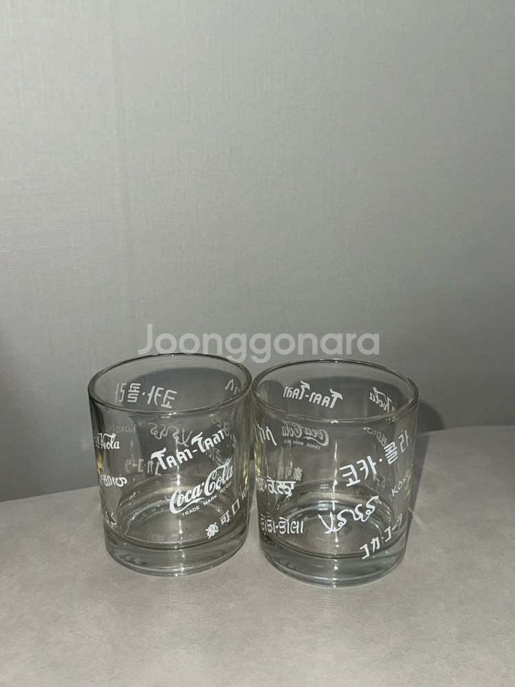 레어템!!) 한정판 레트로 코카콜라 유리컵--0