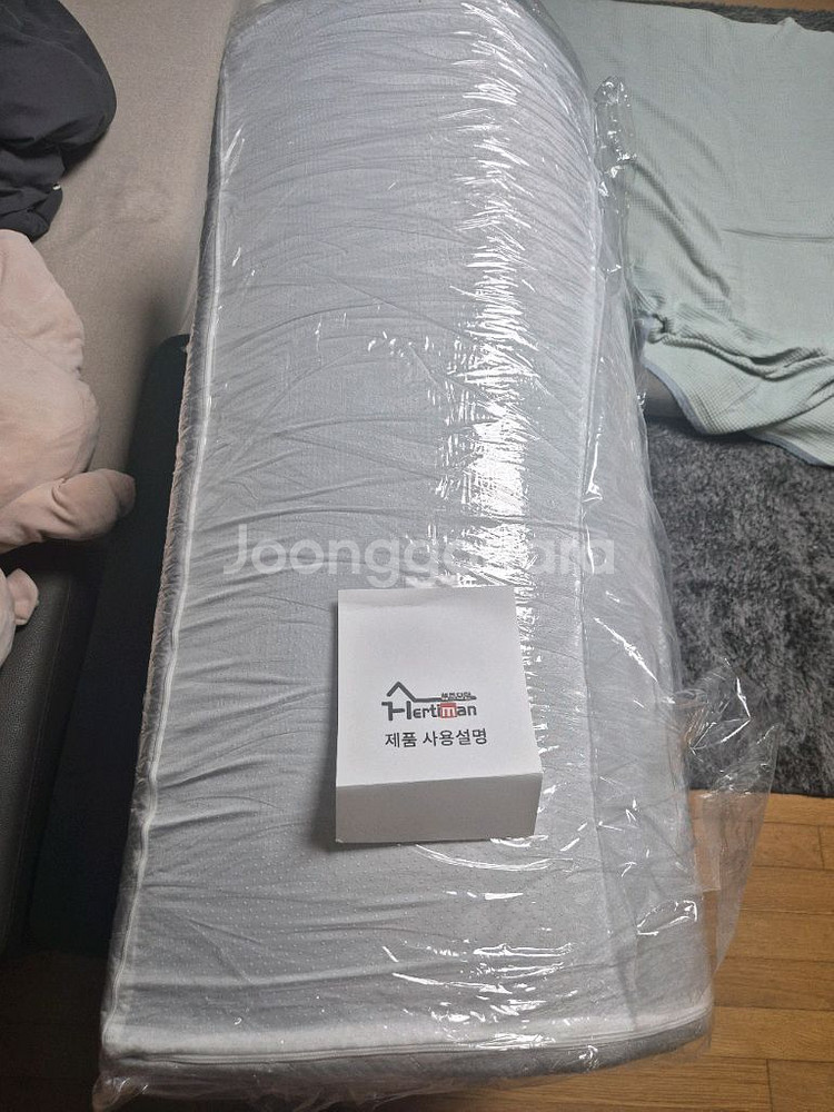 헤르티만 침대 매트리스+지누스 프레임 (슈퍼싱글형)--0