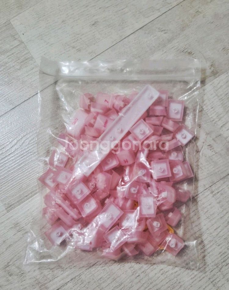 반투명 젤리 핑크 키캡--1