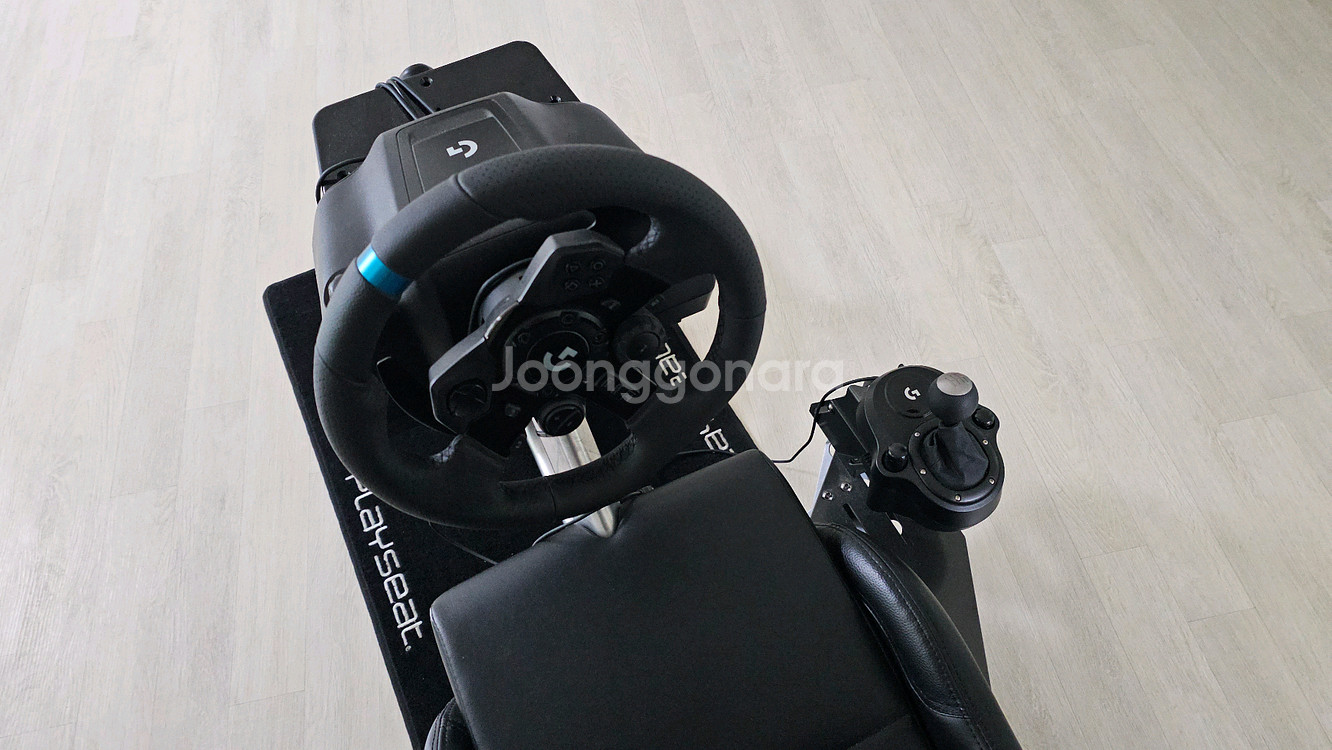 로지텍 G923 레이싱휠+쉬프트+페달+플레이시--0