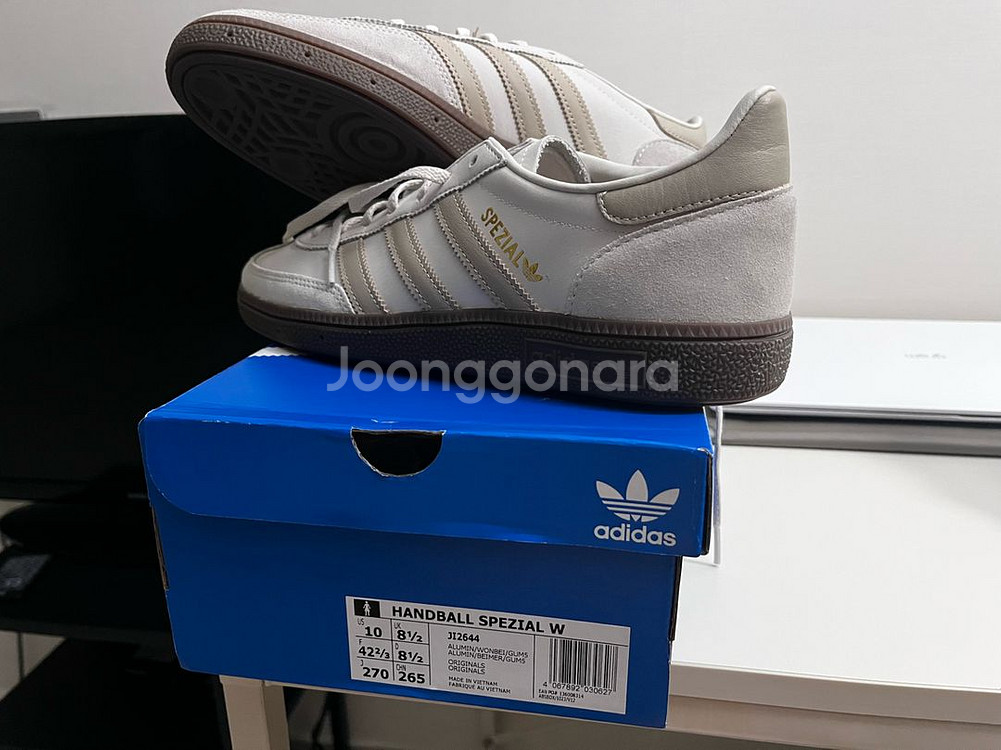 아디다스 스페지알 핸드볼 알루미눔 원더베이지 270 W--3