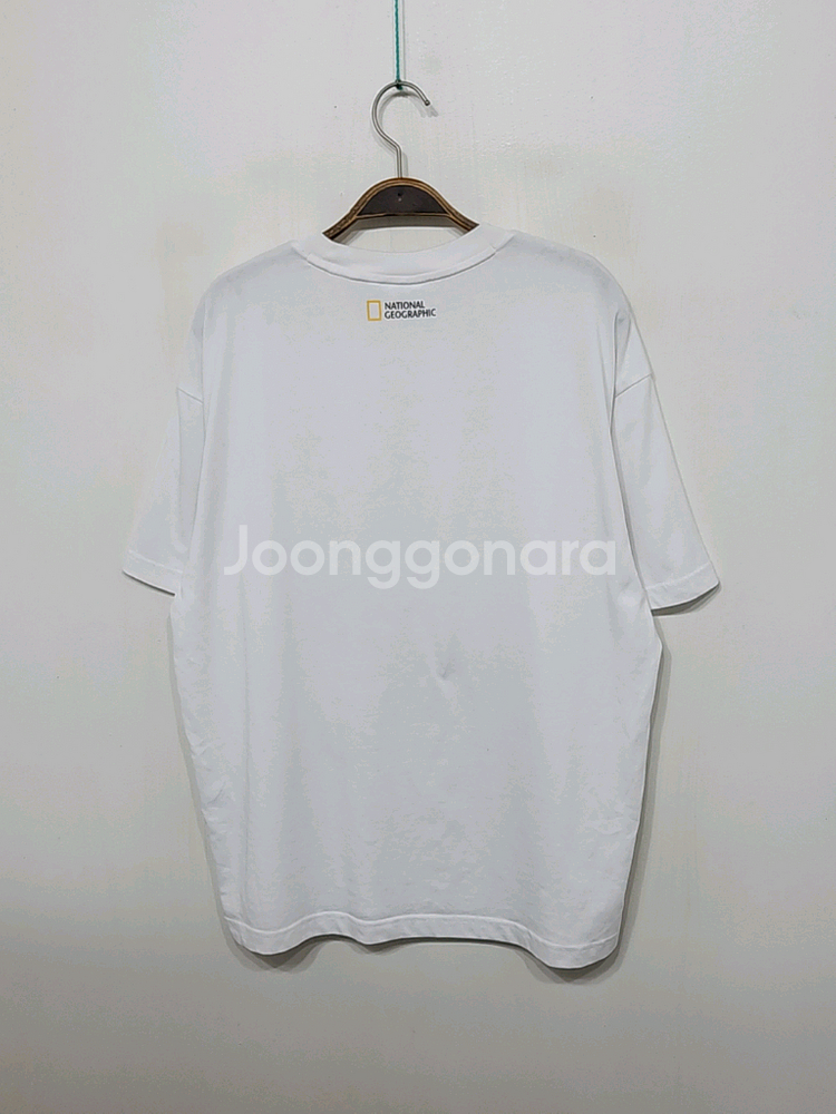 (XL) 내셔널지오그래픽 반팔티 화이트 북극곰 티셔츠--7