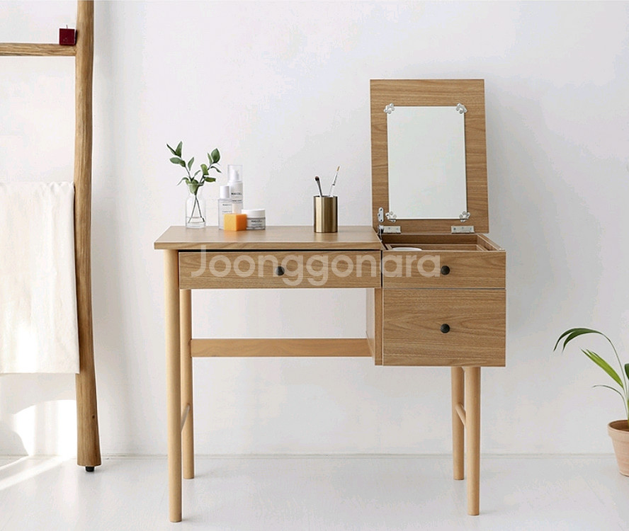 (이사정리중, 상태좋음) 마켓비 원목 화장대--0