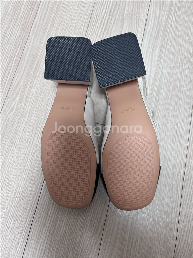 220 진주 체인 투톤 배색 구두 펌프스 힐--8