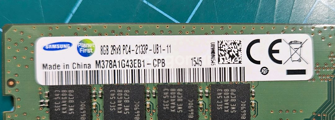 삼성 DDR4 Ram 8G 2개 팝니다--3