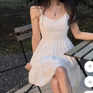 (새상품)캉캉 미니 원피스 화이트