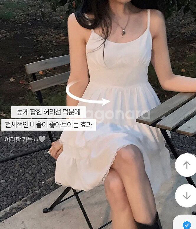 (새상품)캉캉 미니 원피스 화이트--3