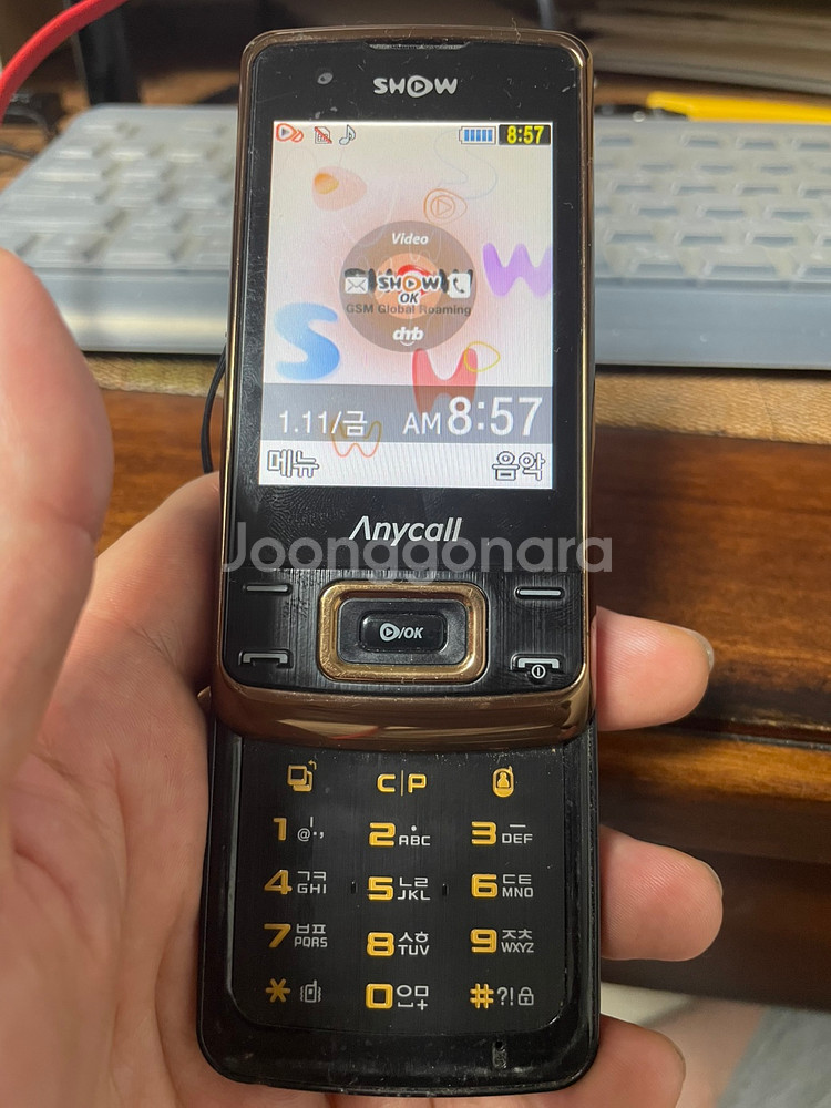 삼성 허니버블폰 SPH-W8700 KT 피처폰 3g--1