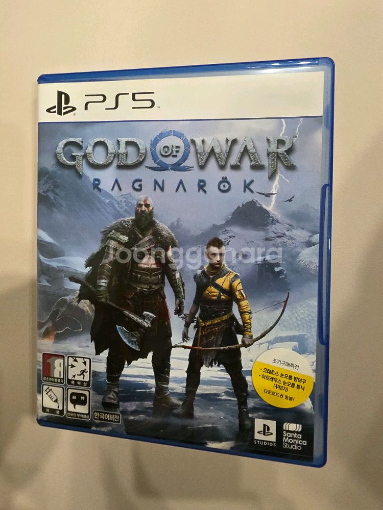 ps5 갓오브워 라그나로크 초기특전 미사용 S급--0